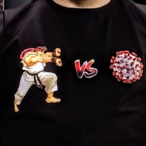 Ryu vs Corona t-shirt all sizes and colors